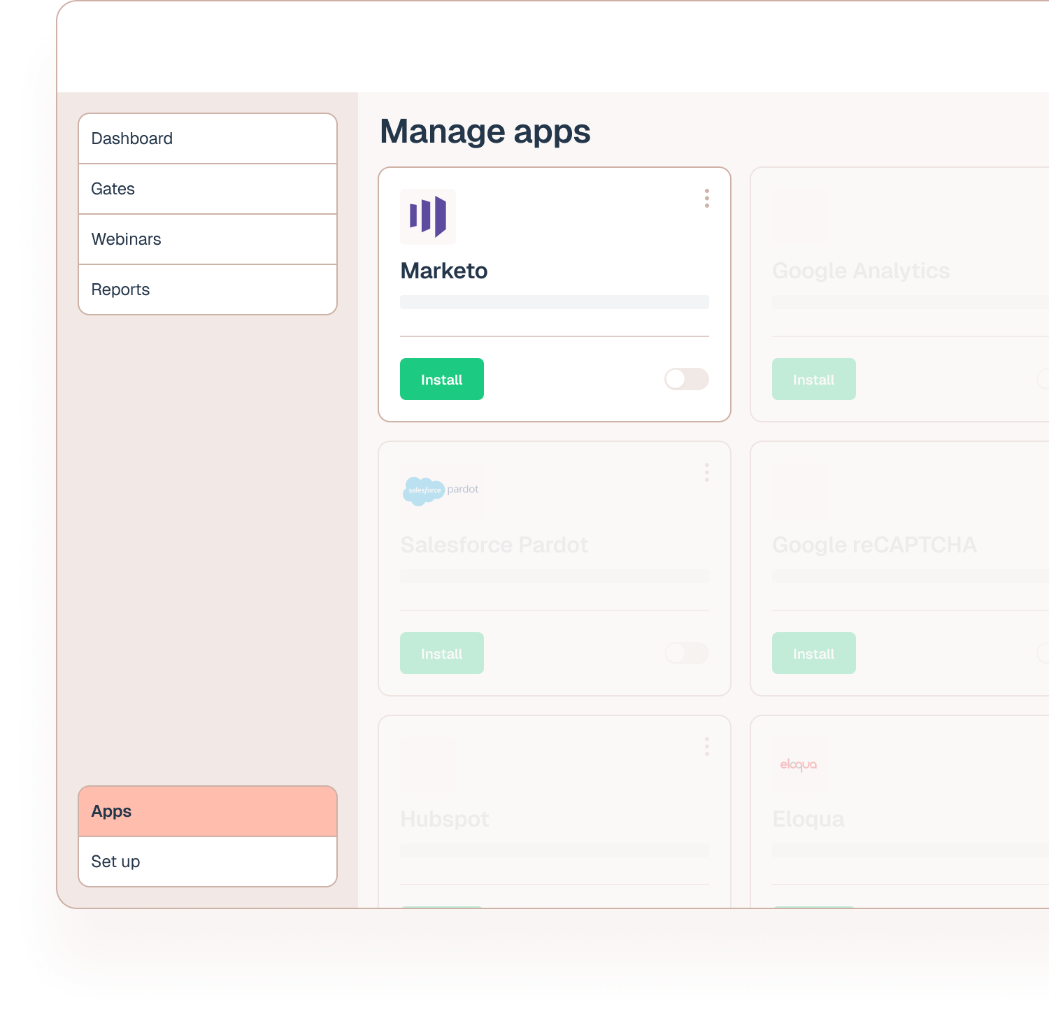 Marketo hero Formulayt dashboard screenshot