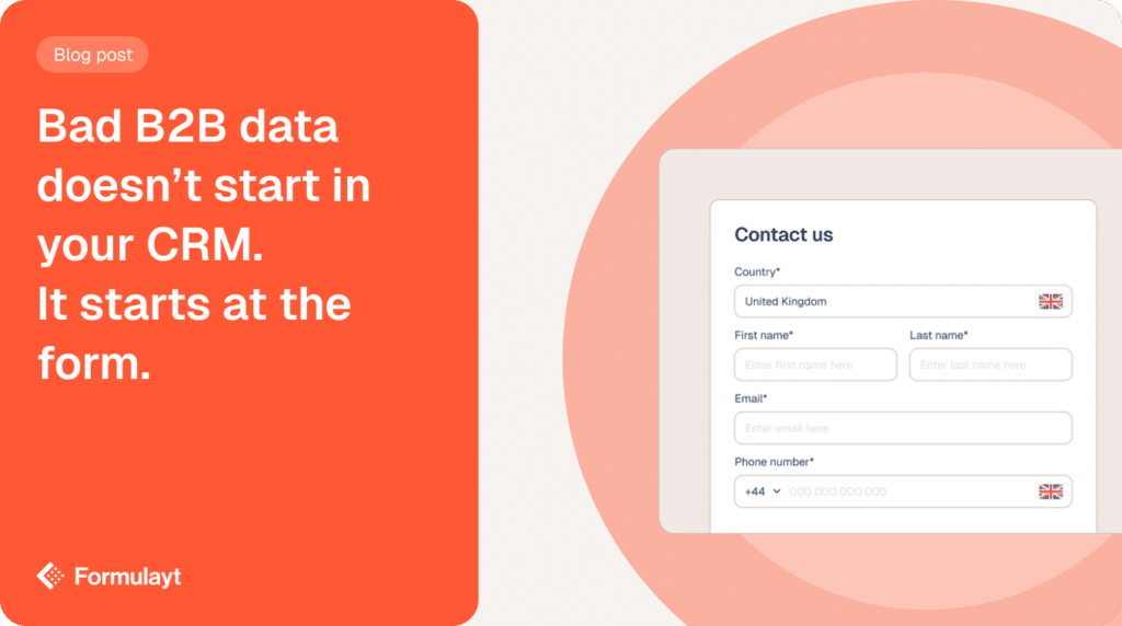 Bad B2B data doesn't start in your CRM